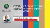 Embedded thumbnail for APU Postgraduate Talk: Analytics Driven MBA