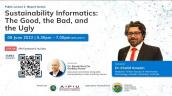 Embedded thumbnail for Public Lecture 2 (Expert Series): Sustainability Informatics: The Good, the Bad, and the Ugly
