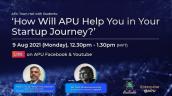 Embedded thumbnail for APU Town Hall with Student: How Will APU Help You in Your Startup Journey?