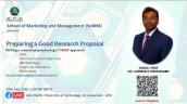 Embedded thumbnail for Preparing a Good Research Proposal
